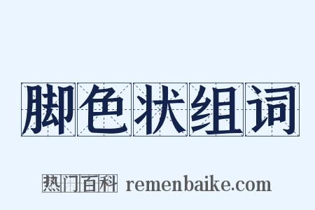 脚色状组词是什么意思的图片